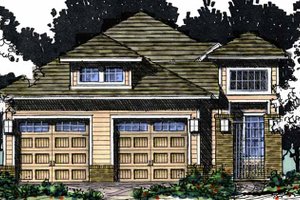 Dream House Plan - European Exterior - Front Elevation Plan #1007-63