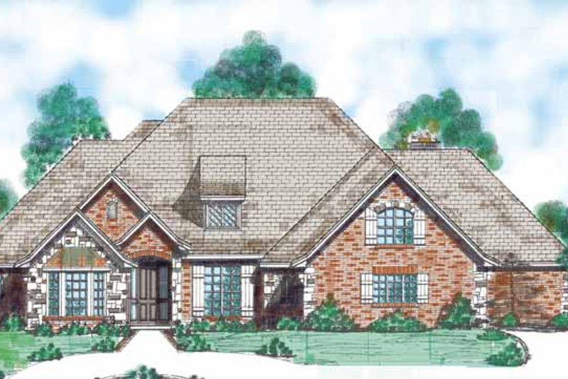 Dream House Plan - Traditional Exterior - Front Elevation Plan #52-286
