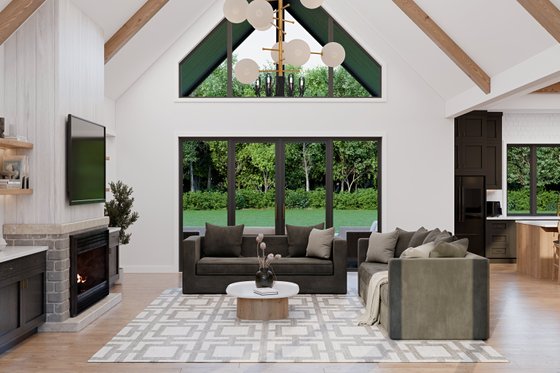 Interior - Family Room for Craftsman House Plan #1089-68 - 3 bed, 4.5 bath