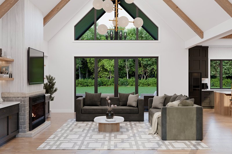 Dream House Plan - Interior - Family Room for Craftsman House Plan #1089-68 - 3 bed, 4.5 bath