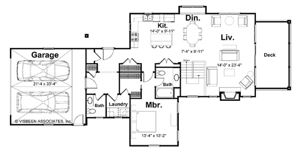 House Design - Traditional Floor Plan - Main Floor Plan #928-181