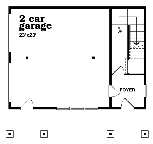 House Plan Design - Craftsman Floor Plan - Main Floor Plan #47-1088