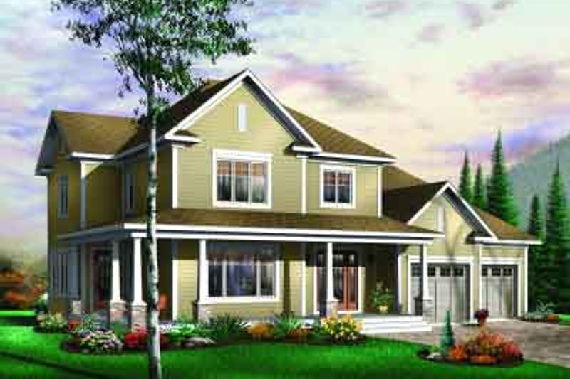 Traditional Style House Plan - 4 Beds 2.5 Baths 2577 Sq/Ft Plan #23-590