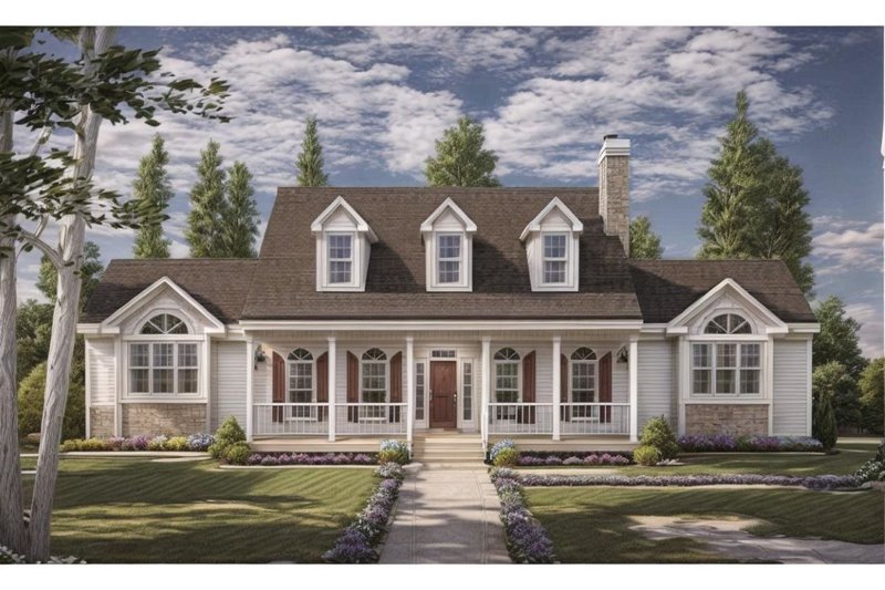 Home Plan - Ranch Exterior - Front Elevation Plan #3-291