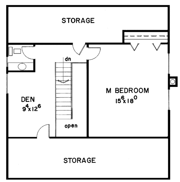 Home Plan - Country Floor Plan - Upper Floor Plan #60-746