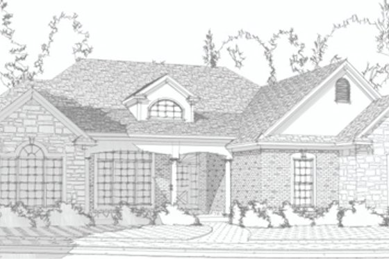 Exterior - Other Elevation for Traditional House Plan #63-193 - 5 bed, 3 bath