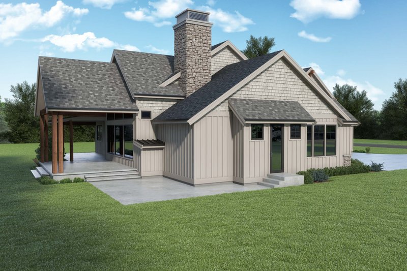 Dream House Plan - Exterior - Other Elevation for Craftsman House Plan #1070-152 - 4 bed, 3 bath