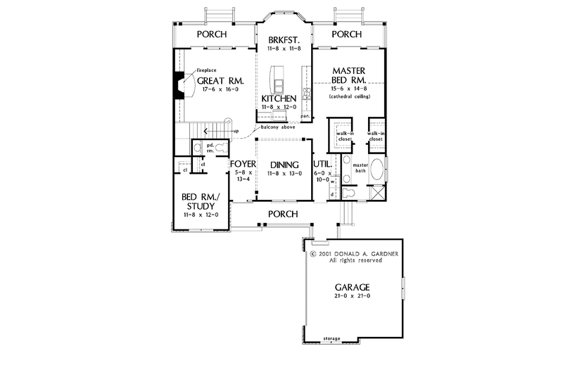 Home Plan - Floor Plan - Main Floor for European House Plan #929-597 - 3 bed, 2.5 bath