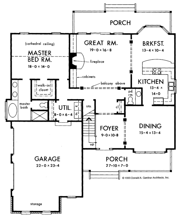 Dream House Plan - Country Floor Plan - Main Floor Plan #929-146