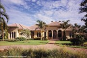 Mediterranean Style House Plan - 3 Beds 3.5 Baths 3877 Sq/Ft Plan #930-192 