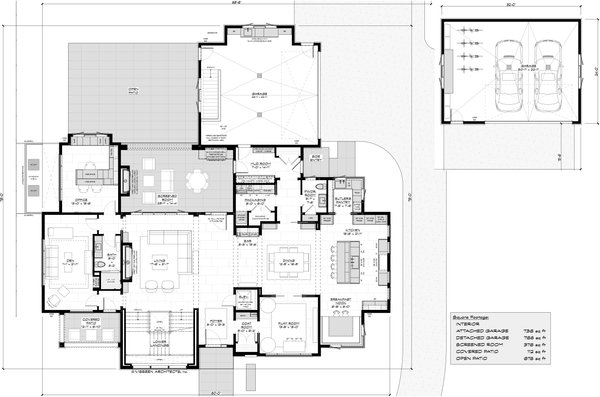 Contemporary Floor Plan - Main Floor Plan #928-380