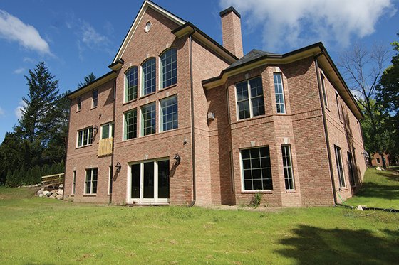 Exterior - Rear Elevation for European House Plan #1057-2 - 4 bed, 3.5 bath