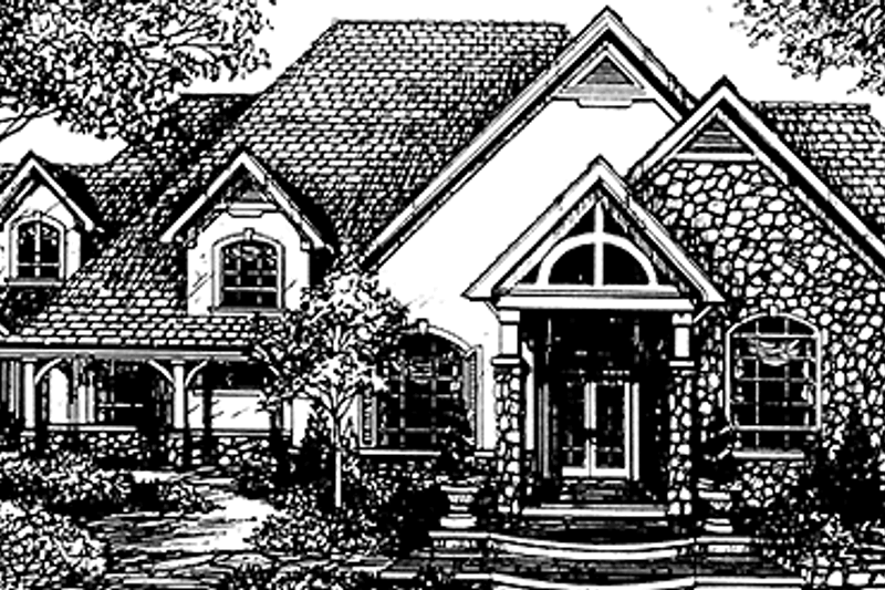 Home Plan - Country Exterior - Front Elevation Plan #966-72
