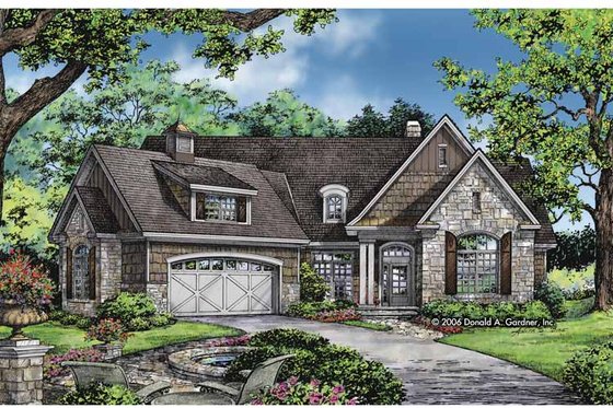 Exterior - Front Elevation 3 for Craftsman House Plan #929-827 - 4 bed, 3 bath