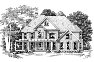 Victorian Exterior - Front Elevation Plan #927-488