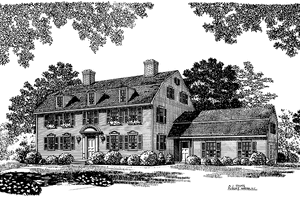Colonial Exterior - Front Elevation Plan #72-649