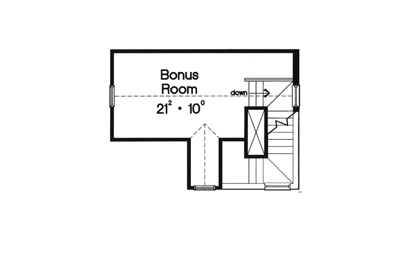House Plan Design - Floor Plan - Other Floor for Mediterranean House Plan #417-577 - 1 bed, 1 bath