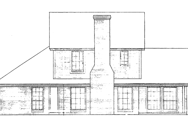 Dream House Plan - Exterior - Rear Elevation for Country House Plan #310-1016 - 3 bed, 2.5 bath