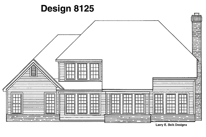 Dream House Plan - Exterior - Rear Elevation for Country House Plan #952-117 - 4 bed, 3 bath