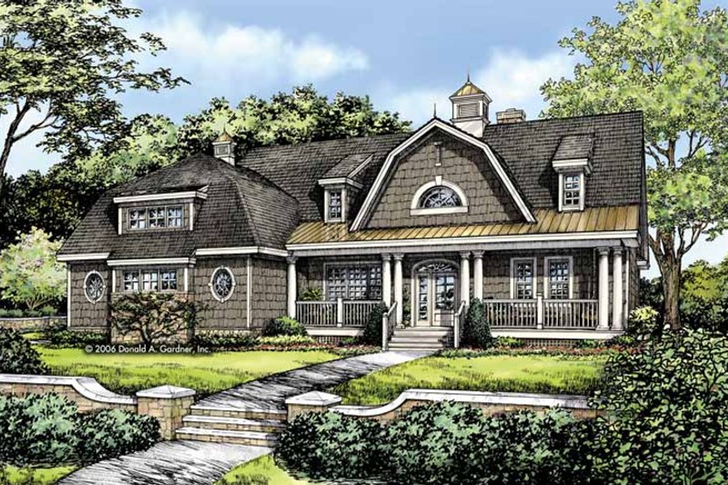Architectural House Design - Colonial Exterior - Front Elevation Plan #929-810
