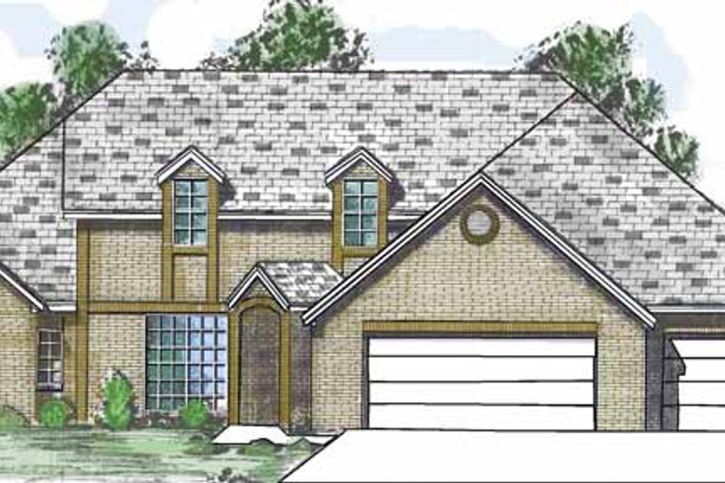 Home Plan - Traditional Exterior - Front Elevation Plan #52-257