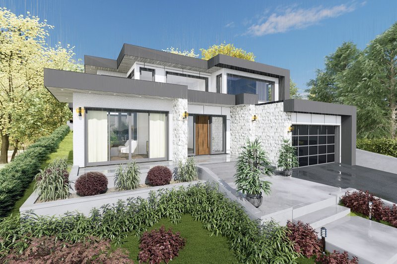 Dream House Plan - Exterior - Other Elevation for Modern House Plan #1101-12 - 3 bed, 3.5 bath