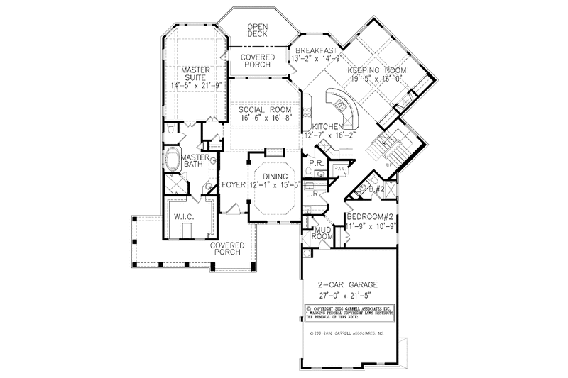 Home Plan - Floor Plan - Main Floor for Victorian House Plan #54-266 - 4 bed, 3.5 bath