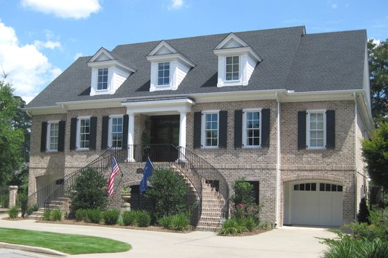 Exterior - Front Elevation 3 for Classical House Plan #1054-52 - 4 bed, 4.5 bath