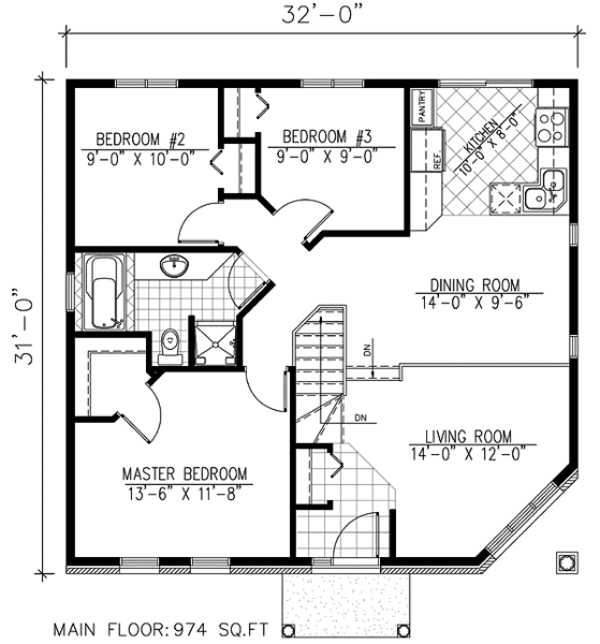 Traditional Floor Plan - Main Floor Plan #138-219