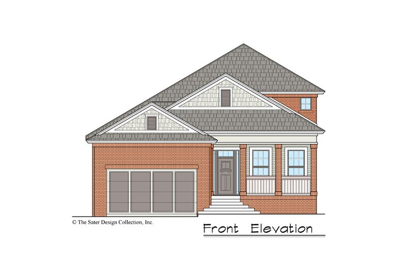 Home Plan - Exterior - Front Elevation 3 for Traditional House Plan #930-497 - 4 bed, 3 bath