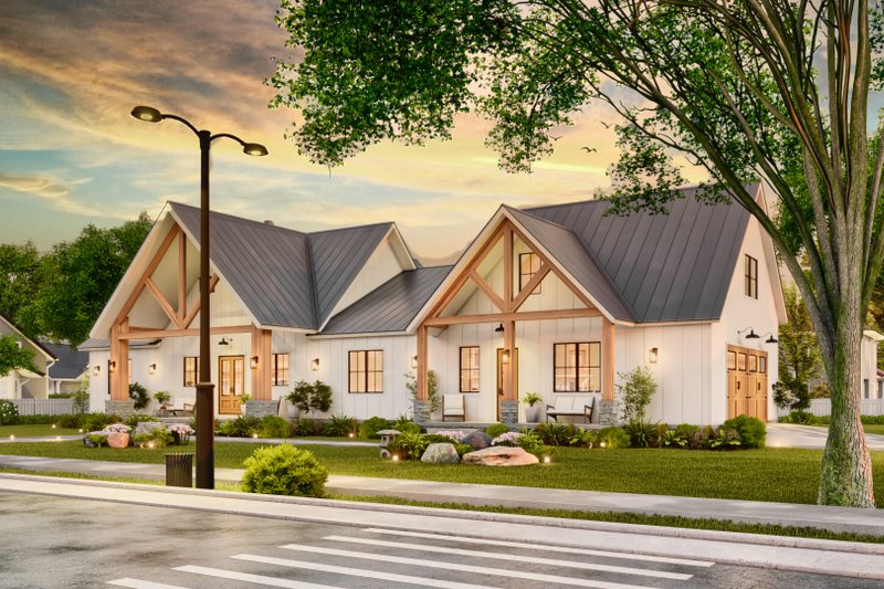 House Design - Exterior - Front Elevation 6 for Farmhouse House Plan #119-472 - 3 bed, 3.5 bath