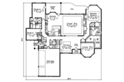 European Style House Plan - 3 Beds 2.5 Baths 3288 Sq/Ft Plan #52-206 