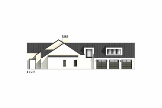 Exterior - Other Elevation 1 for Modern House Plan #1096-35 - 4 bed, 4.5 bath