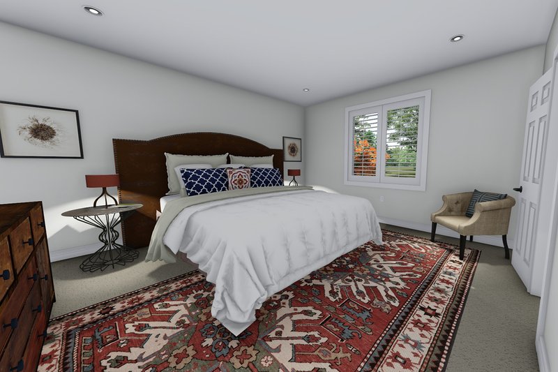 House Plan Design - Interior - Master Bedroom for Ranch House Plan #1060-41 - 3 bed, 2 bath