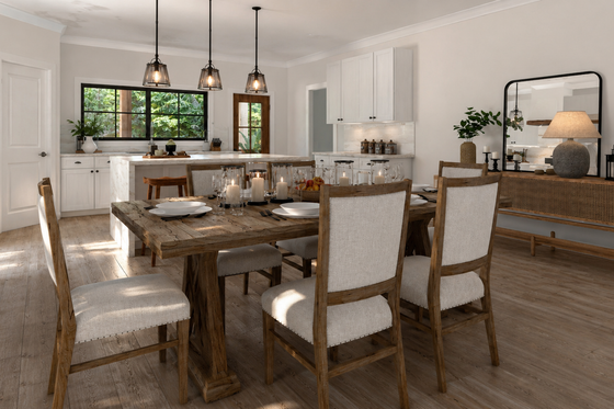 Interior - Dining Room for Barndominium House Plan #1117-7 - 4 bed, 3.5 bath