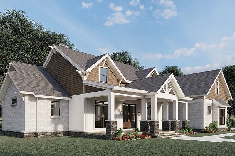 House Plan Design - Exterior - Other Elevation 3 for Farmhouse House Plan #923-197 - 3 bed, 2.5 bath