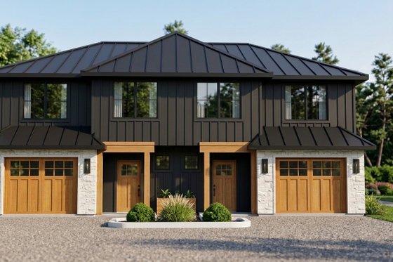 Exterior - Front Elevation for Modern House Plan #1064-310 - 6 bed, 5 bath