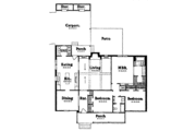 Country Style House Plan - 3 Beds 2 Baths 1746 Sq/Ft Plan #36-145 