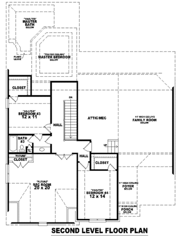 European Floor Plan - Upper Floor Plan #81-1111