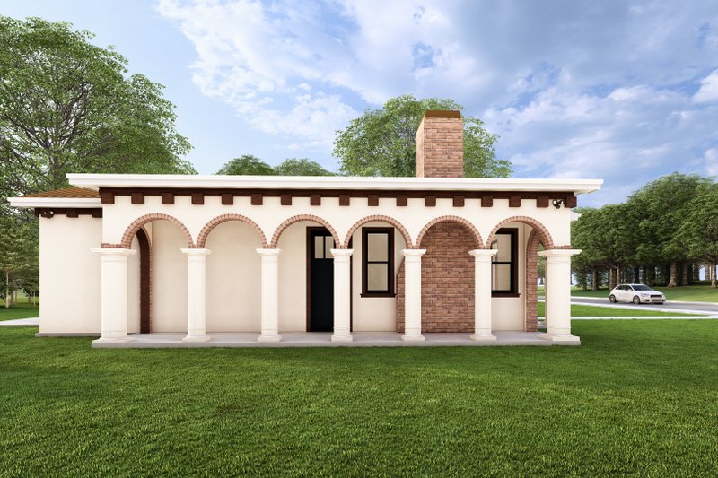 House Design - Exterior - Other Elevation for Mediterranean House Plan #1127-4 - 2 bed, 2 bath