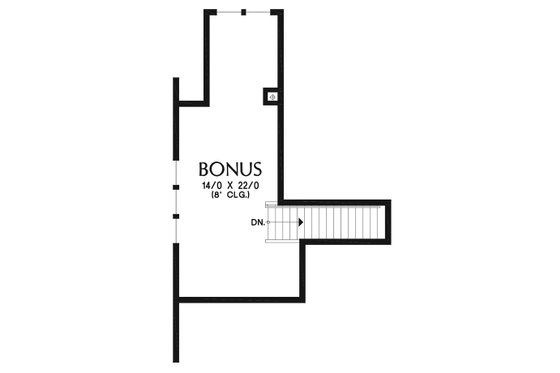 Floor Plan - Other Floor for Craftsman House Plan #48-956 - 3 bed, 2 bath