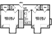 Farmhouse Style House Plan - 3 Beds 2.5 Baths 1821 Sq/Ft Plan #42-327 