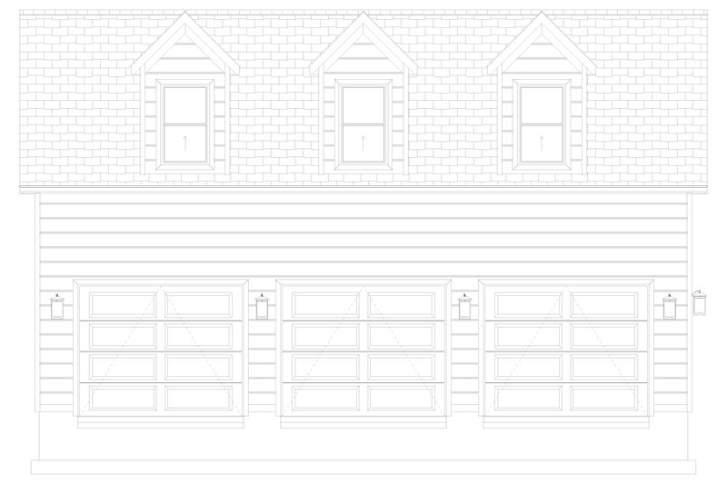 House Blueprint - Exterior - Front Elevation 11 for Farmhouse House Plan #1060-392, 0 bath