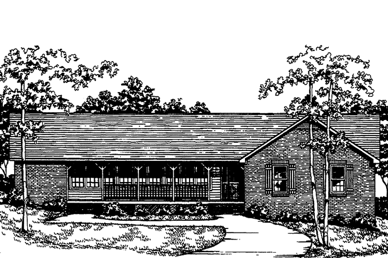 Dream House Plan - Exterior - Front Elevation 3 for Country House Plan #30-290 - 3 bed, 2.5 bath