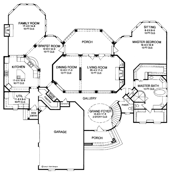 Architectural House Design - Country Floor Plan - Main Floor Plan #952-284