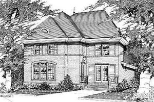 Colonial Exterior - Front Elevation Plan #329-244