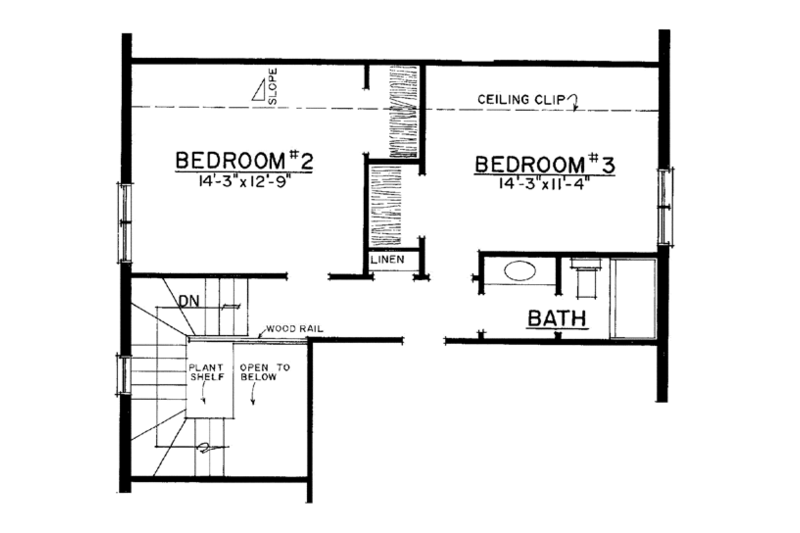 House Plan Design - Floor Plan - Upper Floor for Adobe / Southwestern House Plan #1016-111 - 3 bed, 2.5 bath