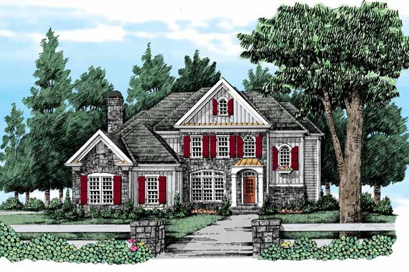 Dream House Plan - Country Exterior - Front Elevation Plan #927-314