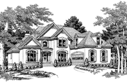 Mediterranean Style House Plan - 4 Beds 3 Baths 2601 Sq/Ft Plan #927-183 