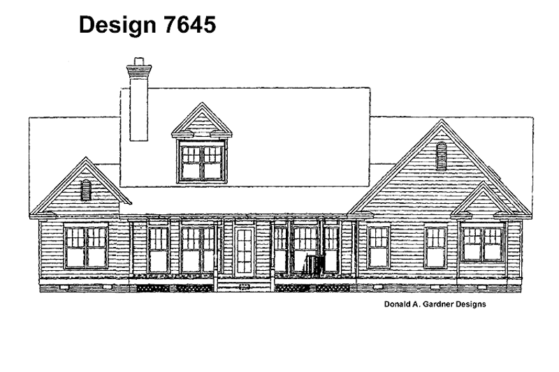 Home Plan - Exterior - Rear Elevation for Victorian House Plan #929-283 - 4 bed, 2 bath